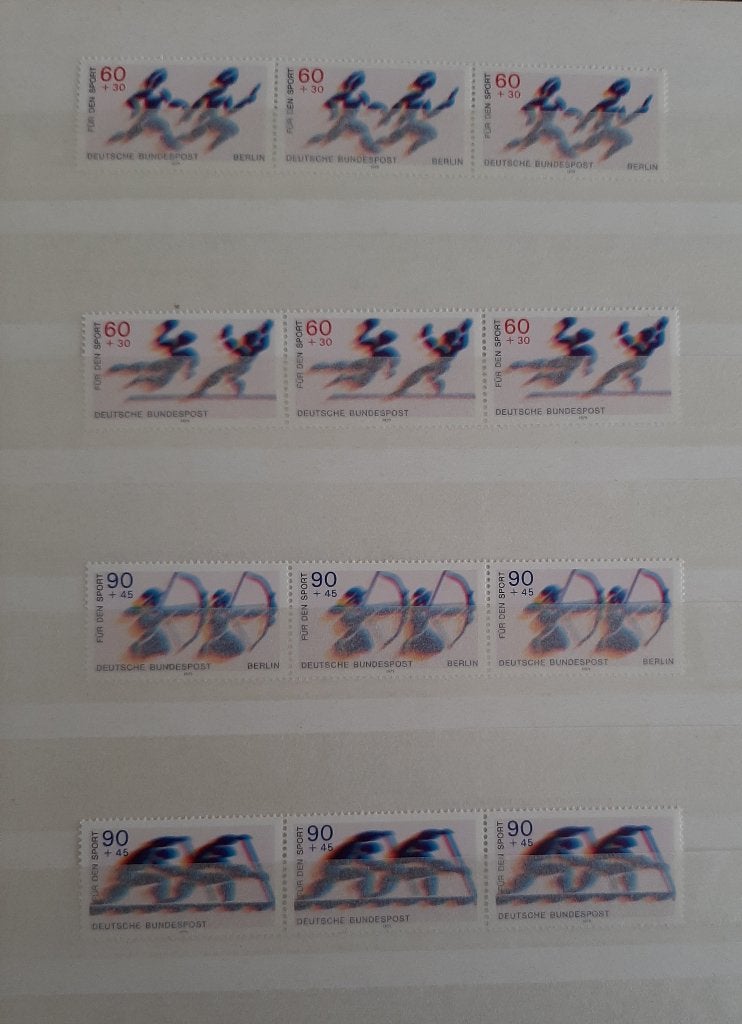 4 Sets v 3 Postzegels Duitsland 1979 Fur Den Sport Postfris, Ophalen, BRD, Postfris
