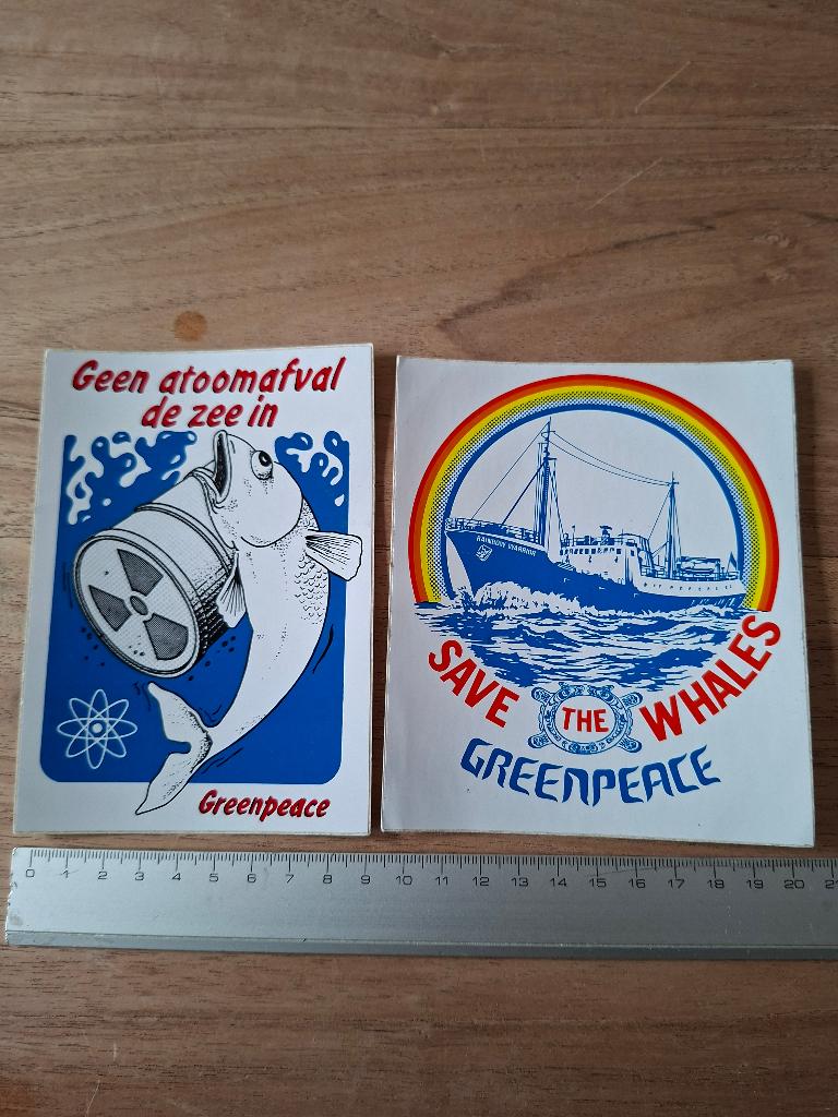 Stickers greenpeace, Verzamelen, Ophalen of Verzenden, Zo goed als nieuw, Dier en Natuur