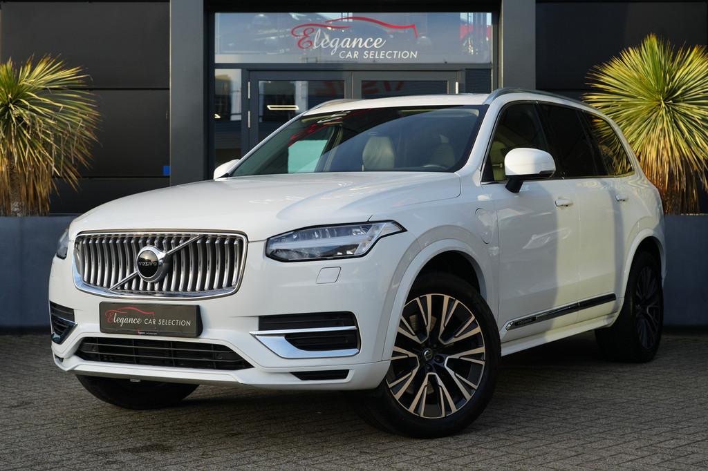 Volvo XC90 2.0 T8 Recharge AWD Inscription 392pk Panoramadak, Auto's, Zwart, 4 cilinders, 1969 cc, 7 stoelen