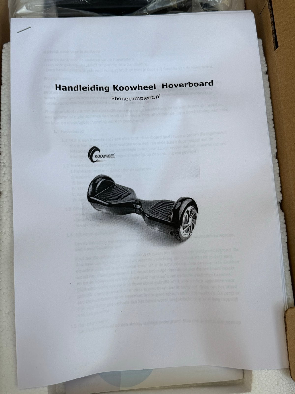 Nieuwe Koowheel Hoverboard - Zwart, Ophalen of Verzenden, Nieuw, Overige typen