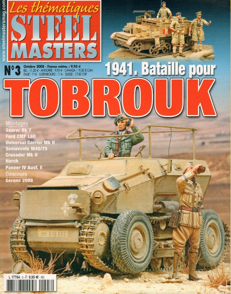 steelmasters Thematiques No 3 Tobruk, Overige merken, Auto, Verzenden, Groter dan 1:32