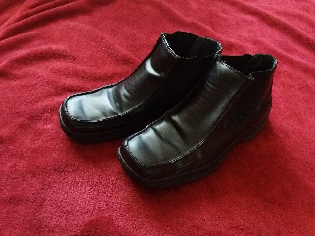 Een paar zwarte heren enkel laarsjes met flexibele zool., Kleding | Heren, Schoenen, Zwart, Boots, Ophalen of Verzenden, Zo goed als nieuw