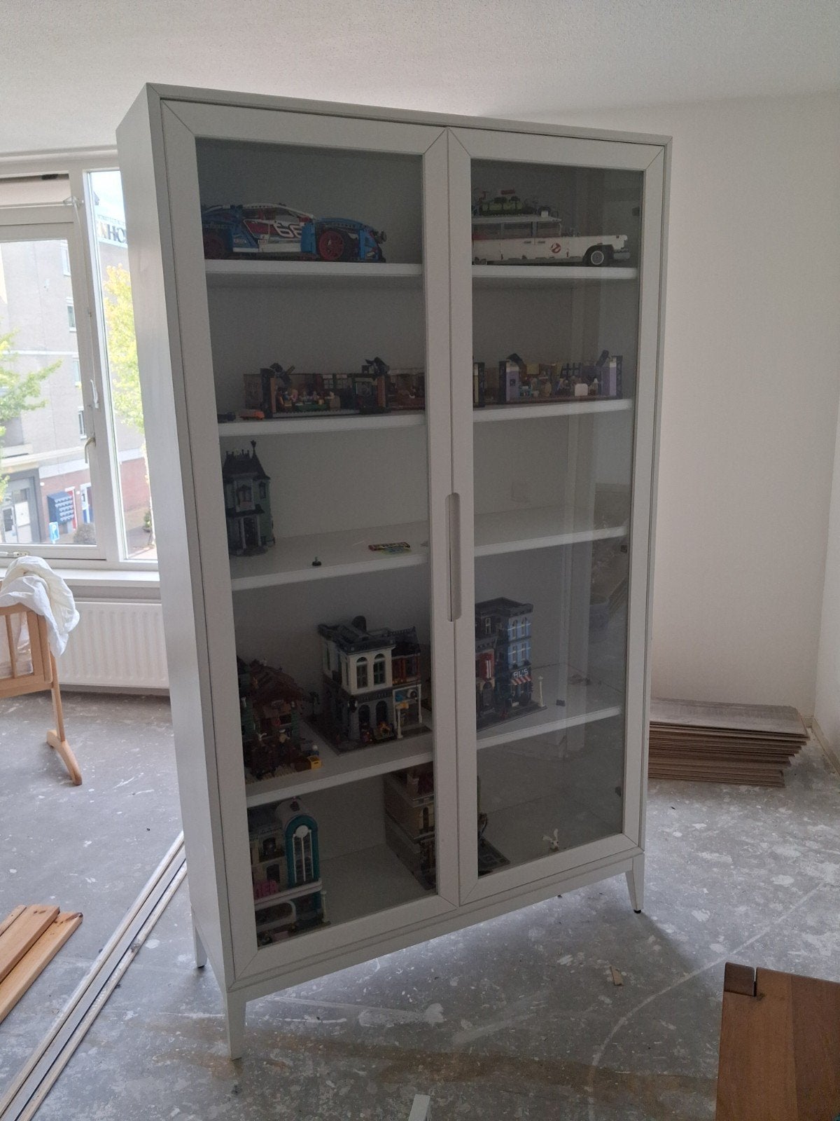 Ikea vitrinekast, Ophalen, Gebruikt, 100 tot 150 cm, 200 cm of meer