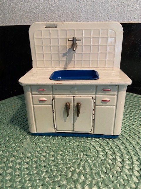 Tin plated poppenhuis keukentje made by Alps Japan jaren '50, Ophalen of Verzenden, Gebruikt, Overige typen
