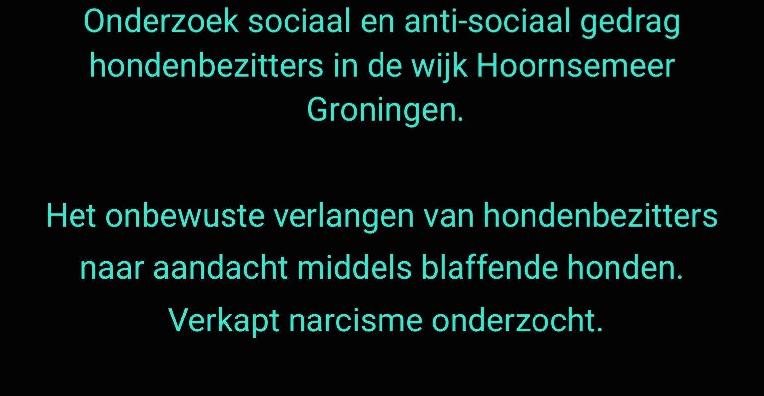Verassend onderzoek blaffende honden., Ophalen of Verzenden