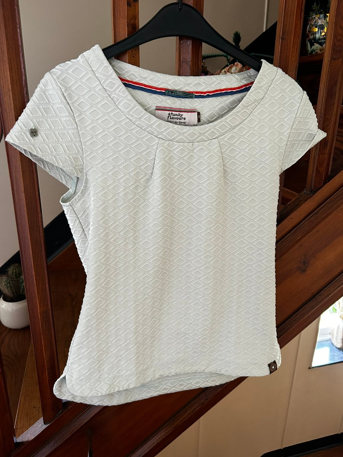 4funkyflavours top., Kleding | Dames, Tops, Ophalen of Verzenden, Zo goed als nieuw, Maat 34 (XS) of kleiner, Korte mouw