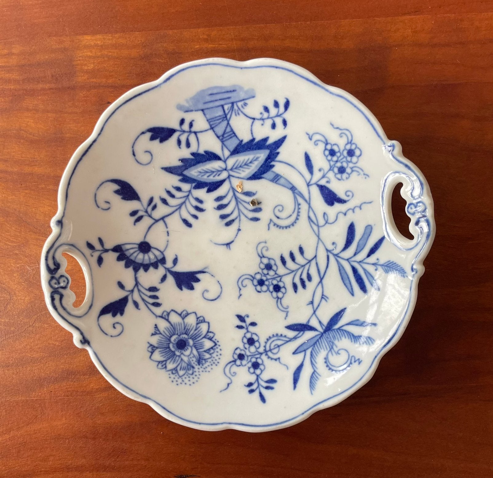 Antieke Meissen Blauw Uienpatroon Schaal en Melkkan, Antiek en Kunst, Antiek | Porselein, Ophalen of Verzenden