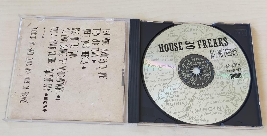 House Of Freaks - All My Friends CD EP 1989, Cd's en Dvd's, Ophalen of Verzenden, Zo goed als nieuw, Pop