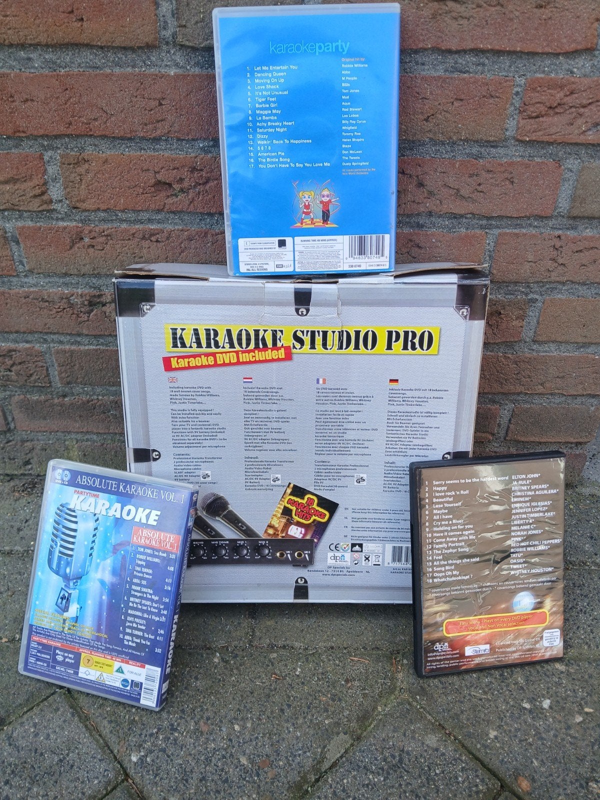 Karaoke Studio Pro met 3 extra karaoke DVD's, Ophalen of Verzenden, Zo goed als nieuw, Complete set