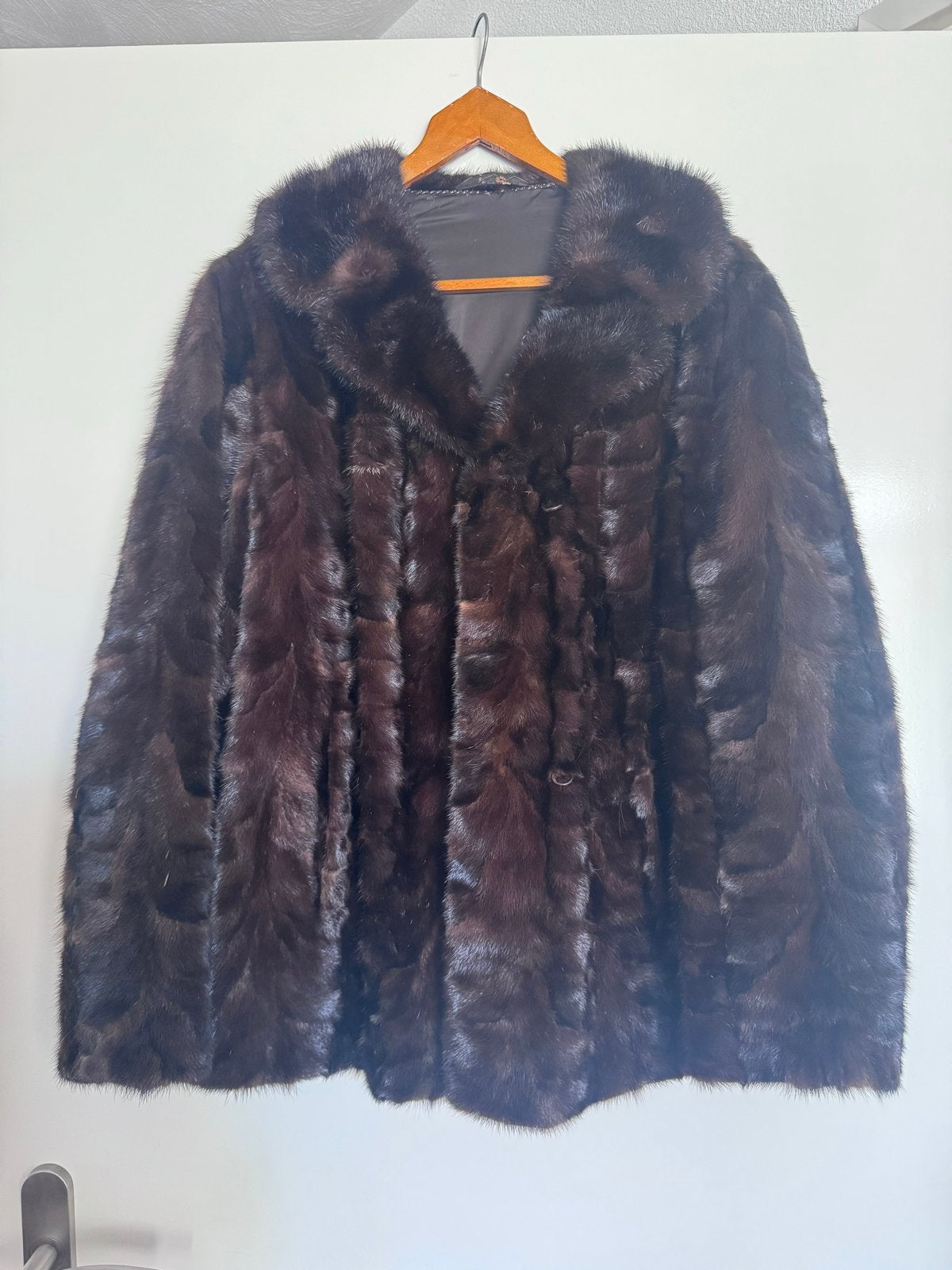 Luxe echte nerts bontjas, Kleding | Dames, Ophalen of Verzenden, Zo goed als nieuw, Maat 38/40 (M), Bruin