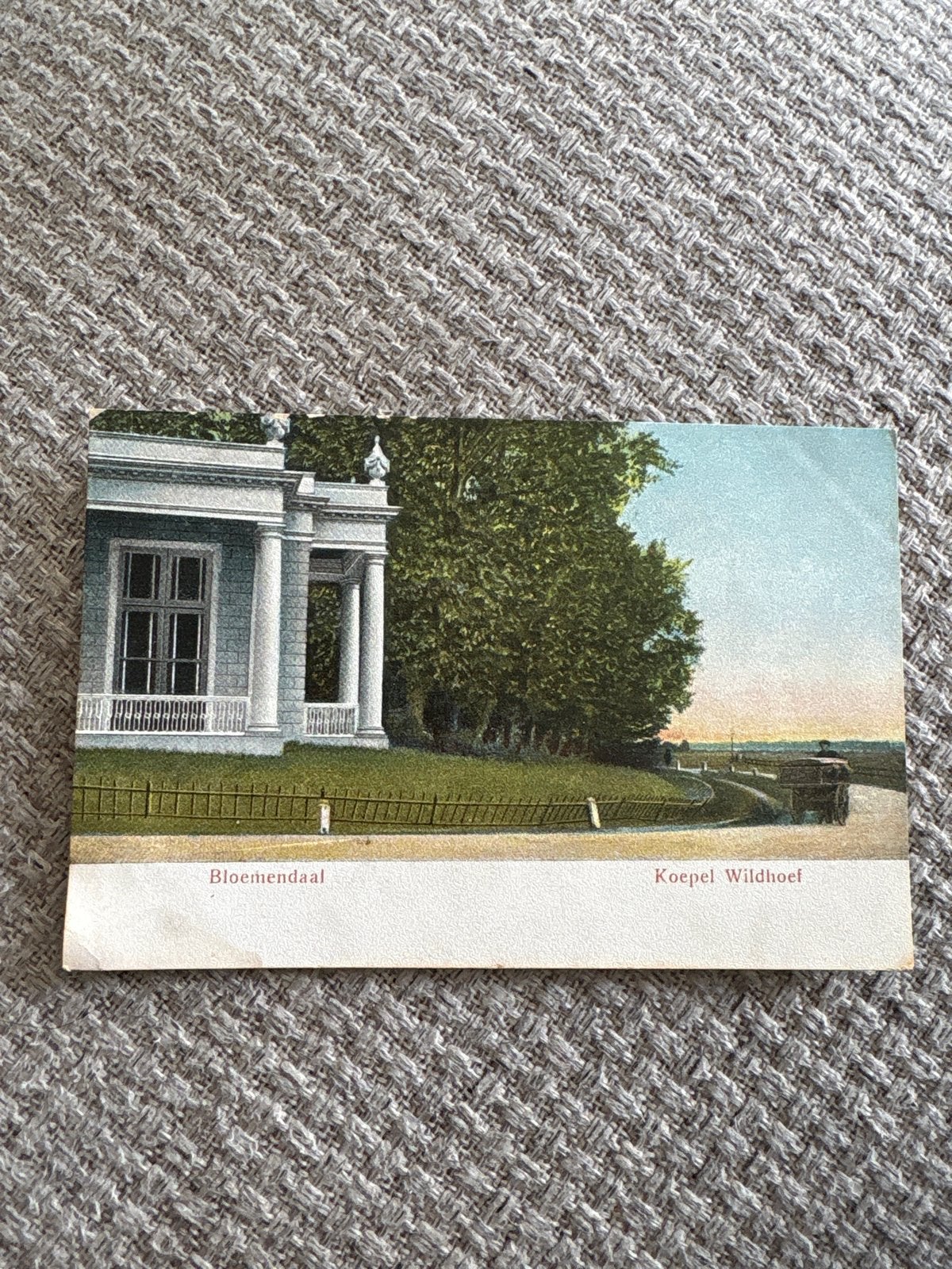 Oude briefkaart Koepel Wildhoef Bloemendaal, Verzamelen, Ansichtkaarten | Nederland, Ophalen of Verzenden, Voor 1920, Ongelopen