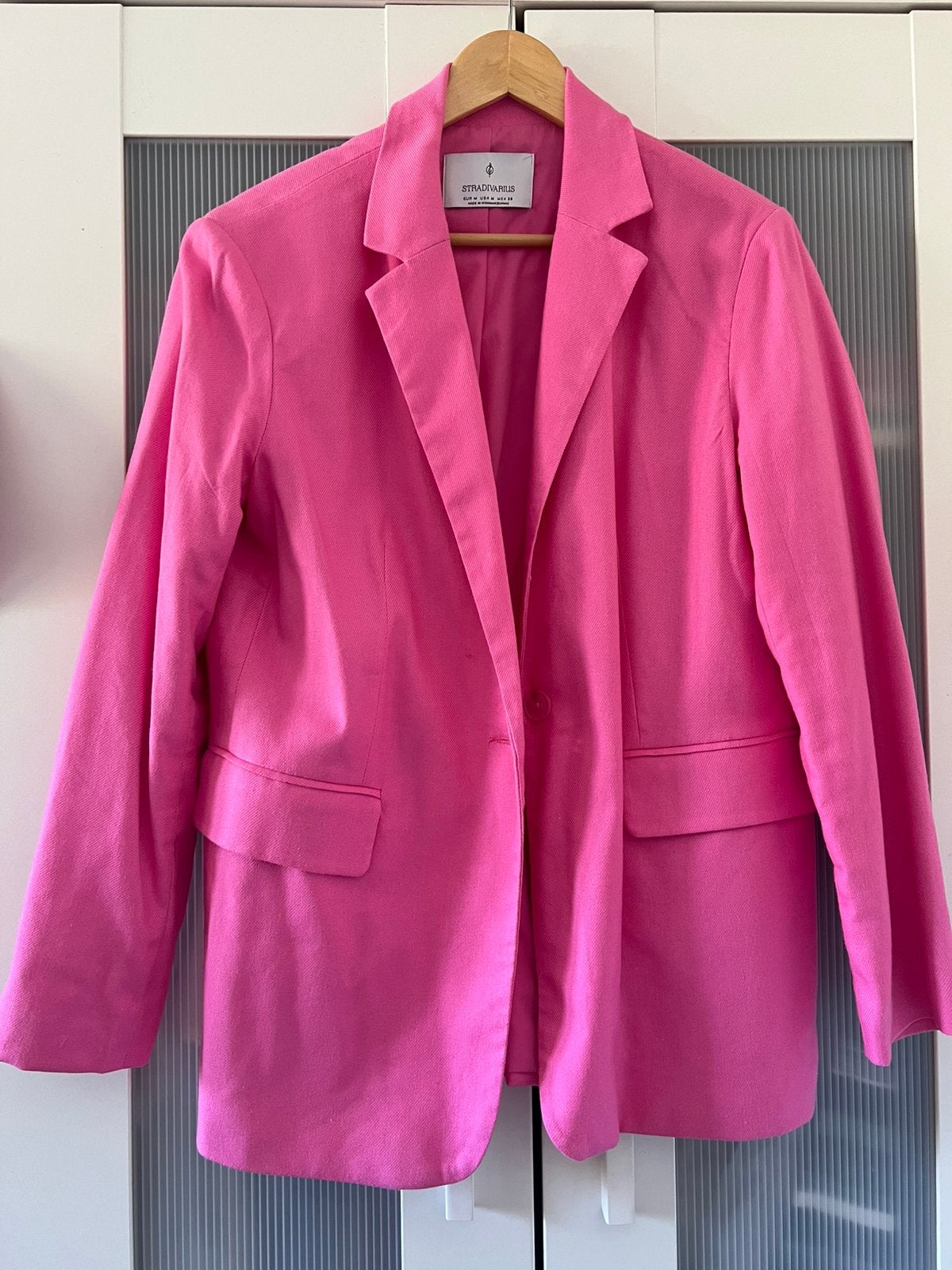 Mooie hardroze blazer mt M; 1x gedragen, Zo goed als nieuw, Jasje, Roze, Ophalen
