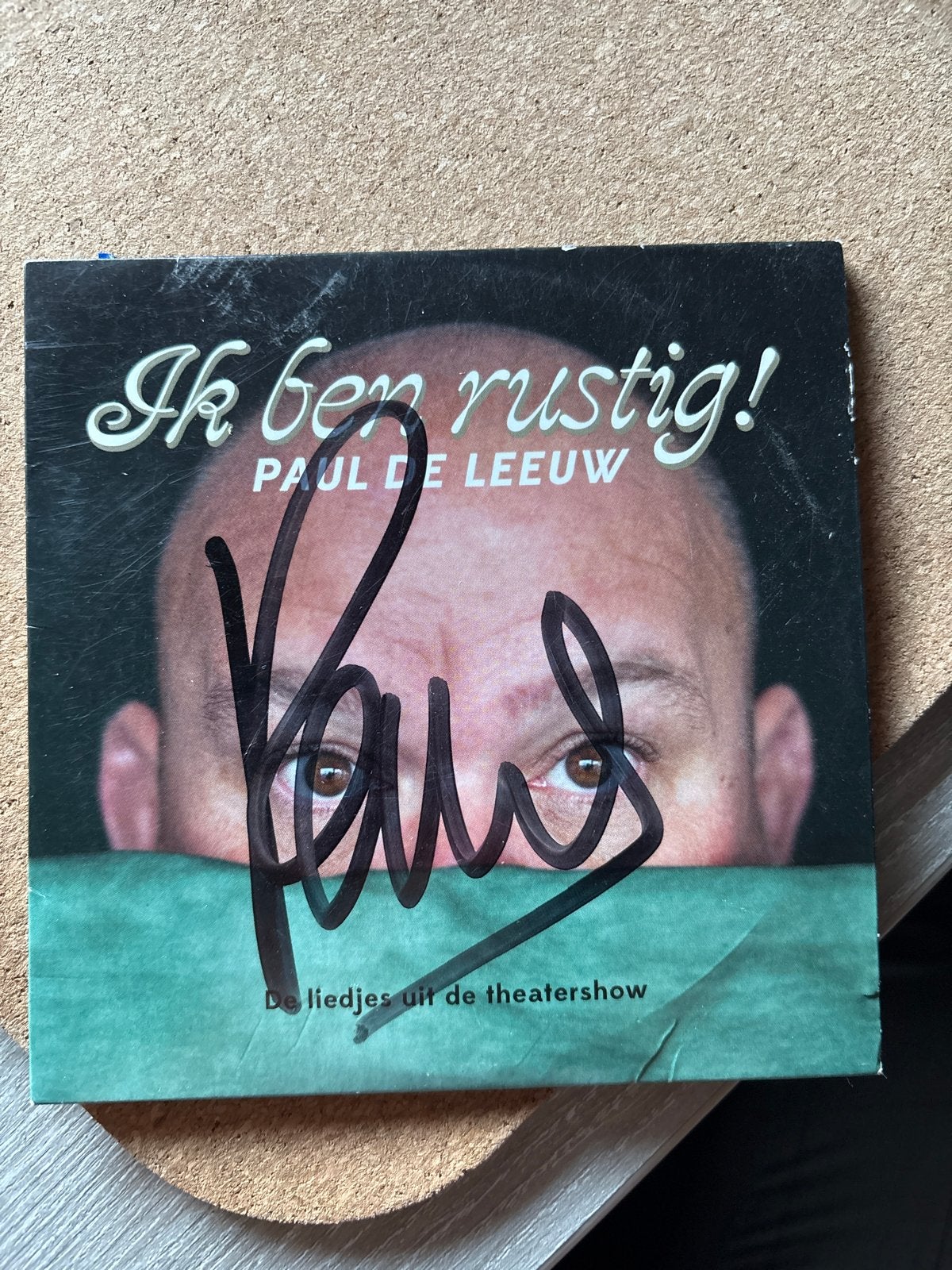 Paul de Leeuw - Ik ben rustig! (Gesigneerd CD Single), Gebruikt, Cabaret of Kleinkunst, Ophalen of Verzenden, Gesigneerd