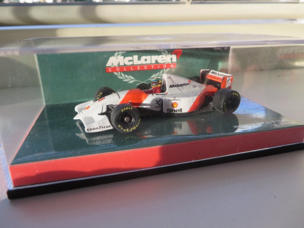 Paul's Model Art Ayrton Senna Mclaren MP 48 Ford 1:64, Ophalen of Verzenden, Nieuw, Auto