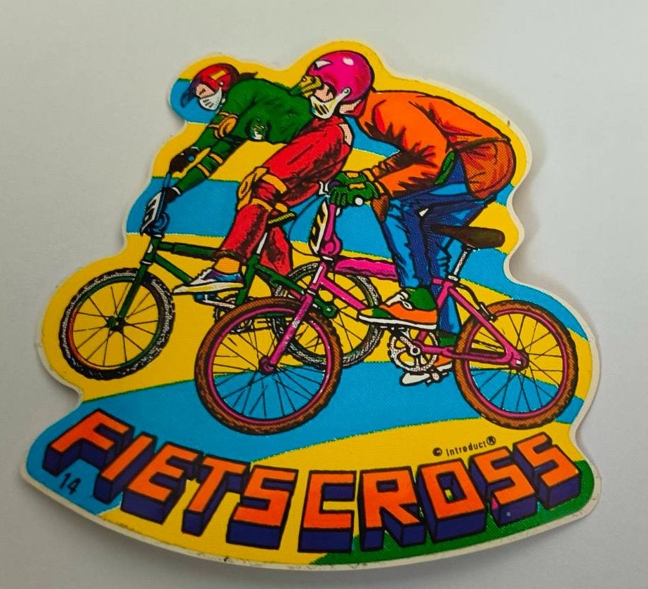 Sticker Fiets Cross, Ophalen of Verzenden, Zo goed als nieuw, Sport
