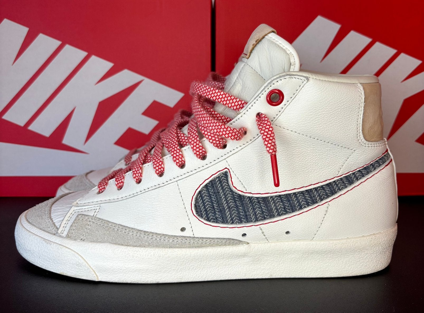 Nike Blazer Denham/DNHM mt. 44, Kleding | Heren, Wit, Ophalen of Verzenden, Sneakers of Gympen, Zo goed als nieuw