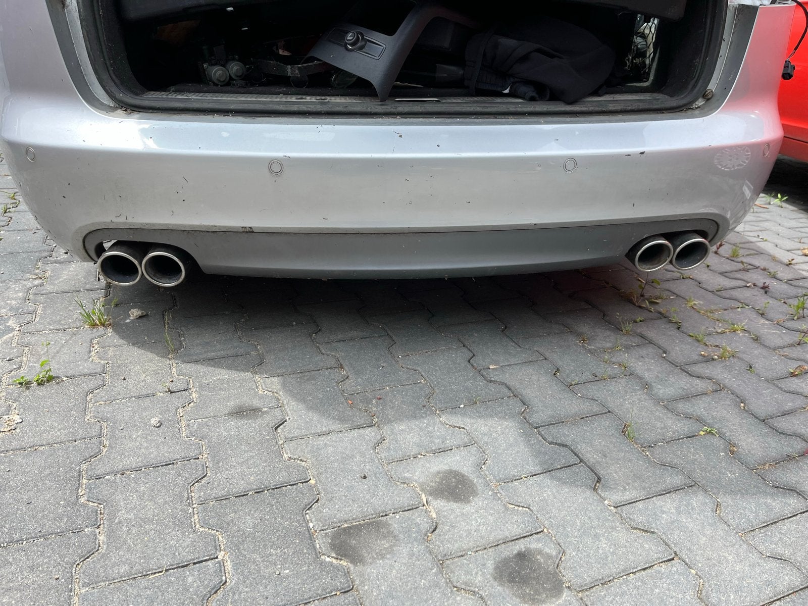 Audi S6 C6 a6 4F V10 OEM Diffusor met uitlaat, Ophalen of Verzenden, Gebruikt, Audi