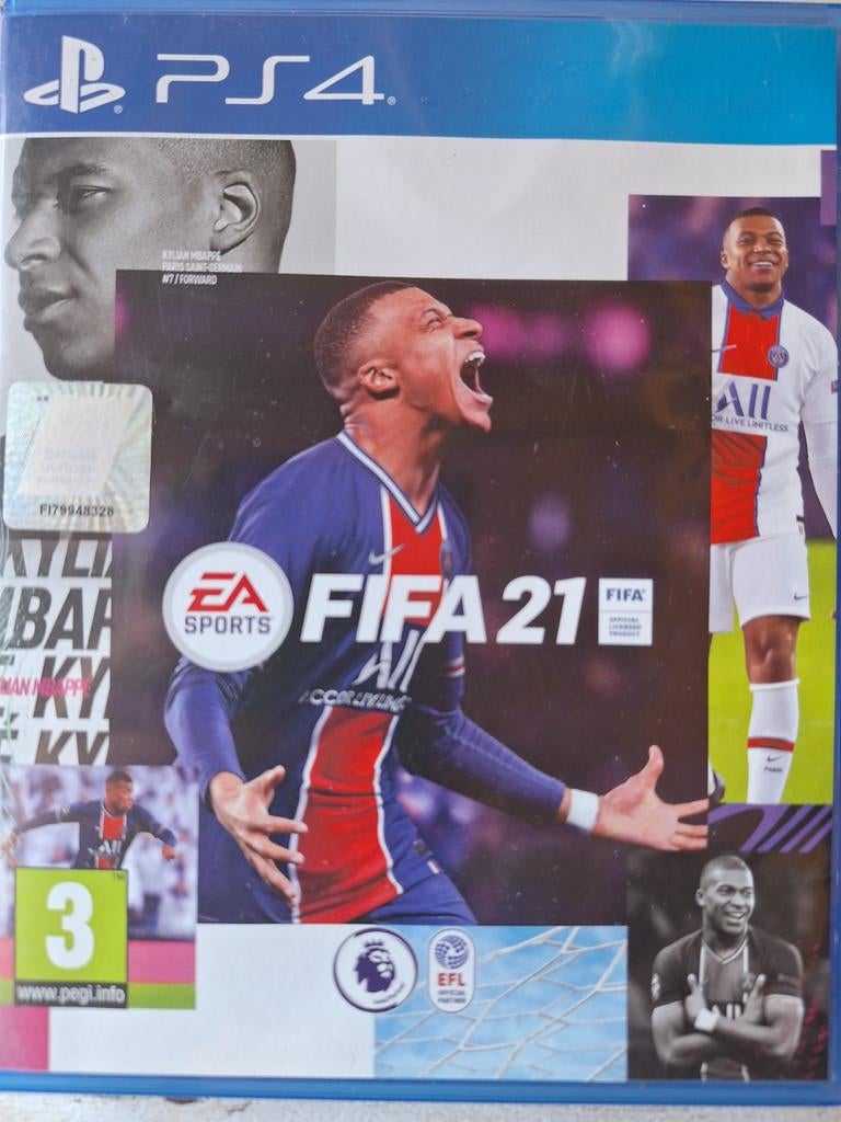 FIFA 21 PS4 - Voetbalgame met Kylian Mbappé, Gebruikt, Ophalen of Verzenden, Eén computer, Sport
