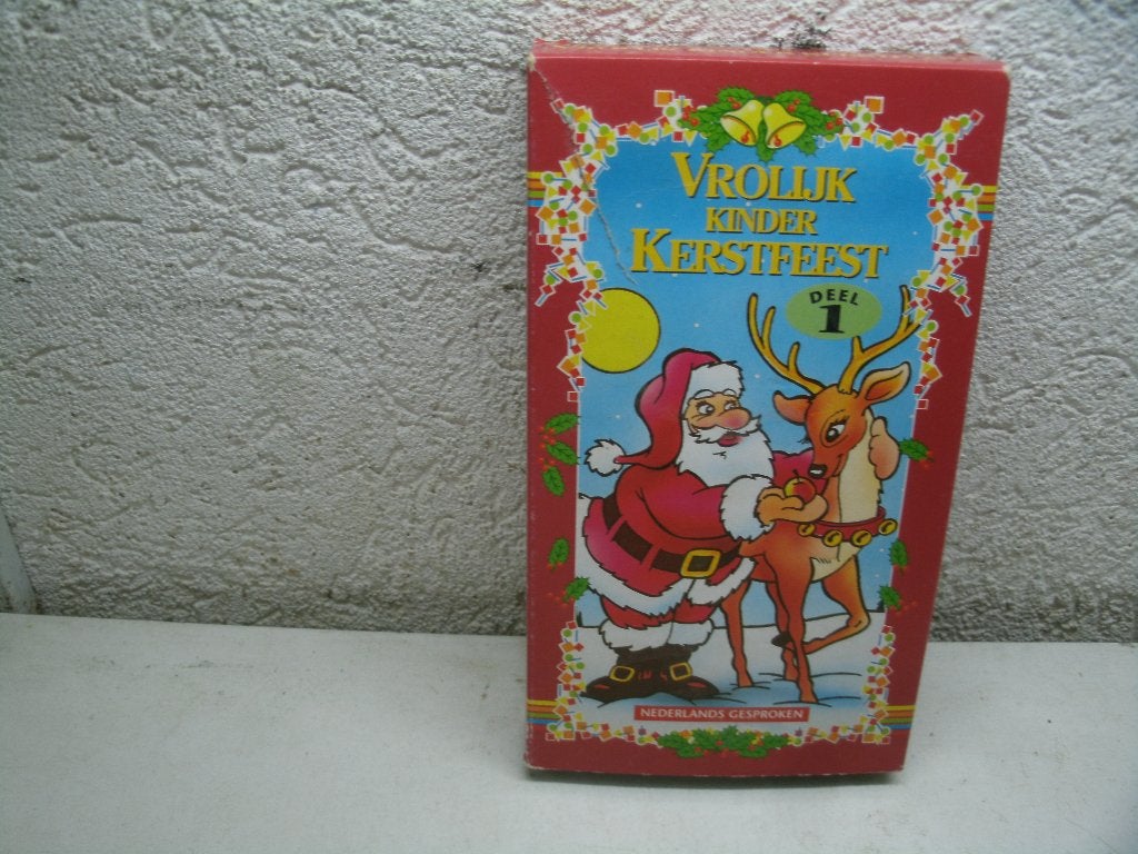 vhs 216a vrolijk kinder kerstfeest deel 1, Alle leeftijden, Ophalen of Verzenden, Gebruikt