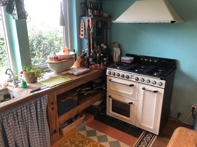 Retro smeg fornuis, Ophalen, Gebruikt, Hete lucht, 60 cm of meer