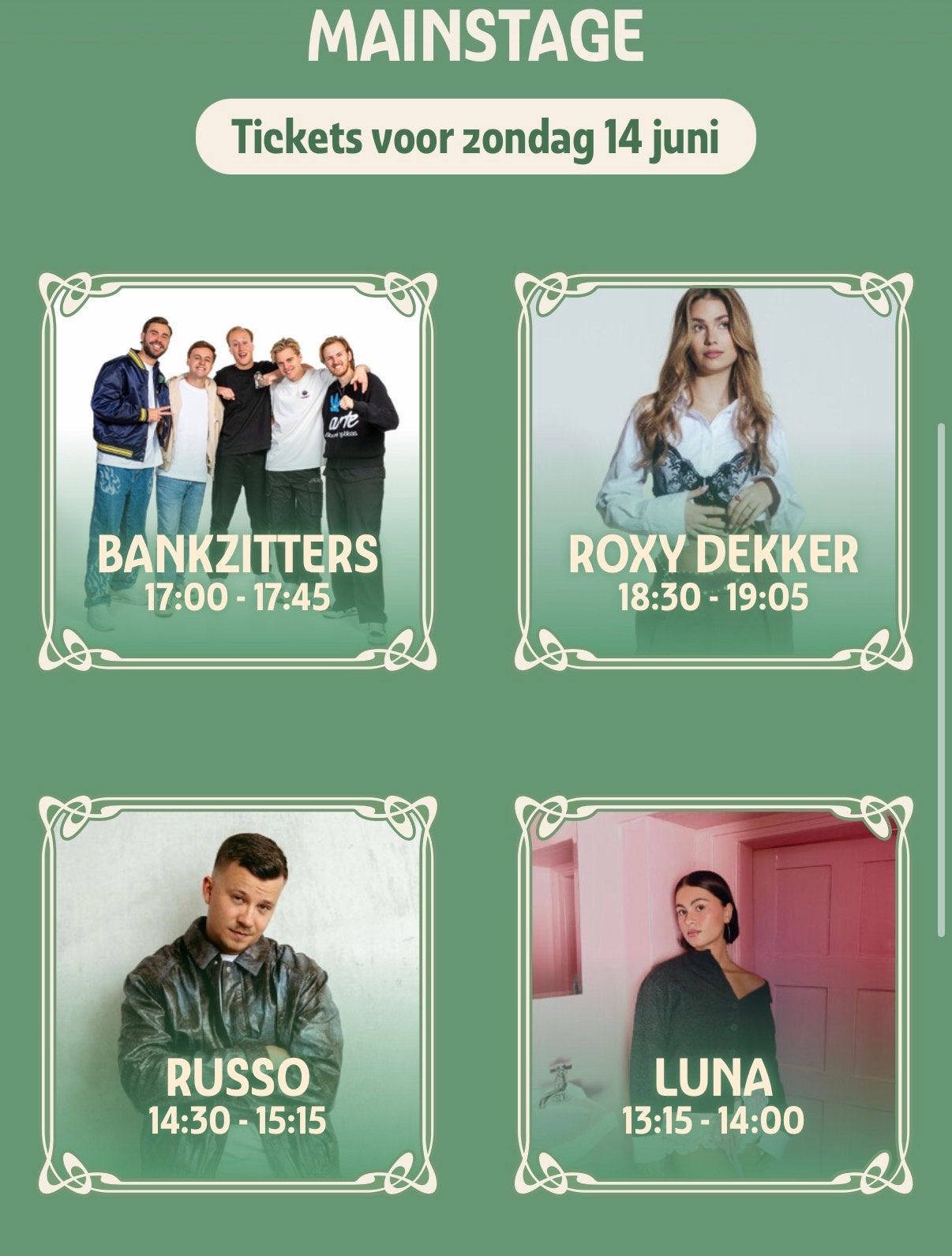 Central park festival, Tickets en Kaartjes, Twee personen
