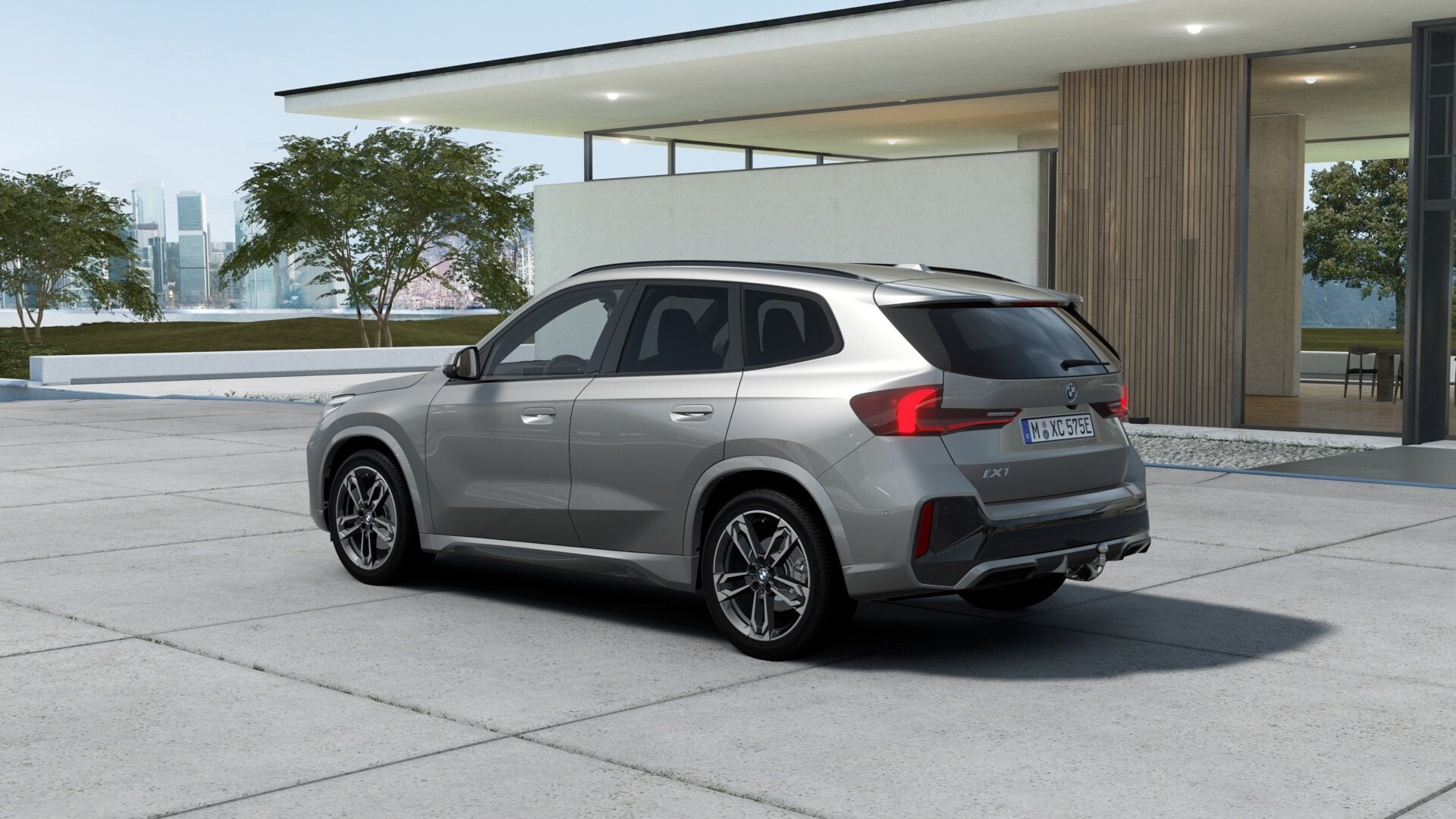 BMW iX1 eDrive20 M Sport / Trekhaak / Sportstoelen / Achteru, Auto's, Zwart, Nieuw, SUV of Terreinwagen, Zilver of Grijs