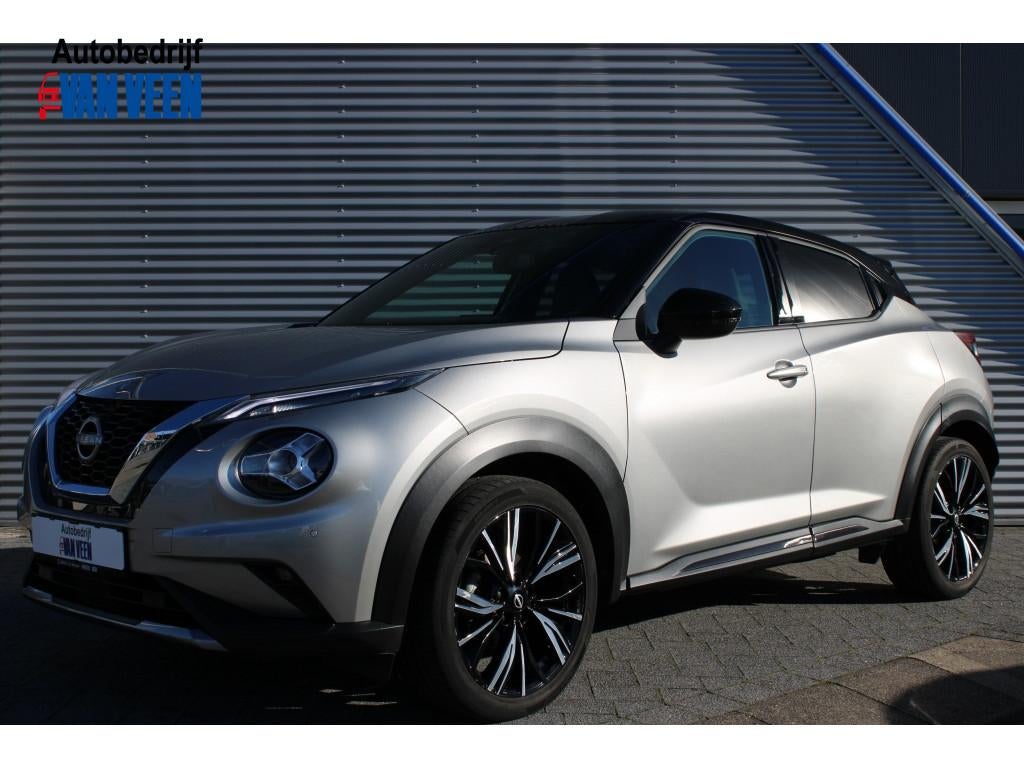 Nissan Juke 1.0 DIG-T N-Design | Navi | Camera | Clima | 19I, Auto's, Nissan, Stof, Gebruikt, Zwart, Bedrijf