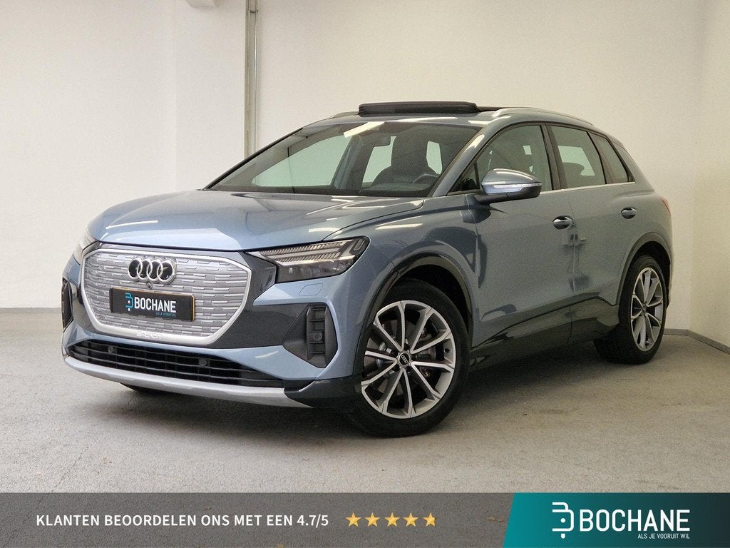 Audi Q4 e-tron 40 Launch edition Advanced Plus 77 kWh | 90%, Auto's, Audi, Achterwielaandrijving, Met garantie (alle), Blauw, Q4 e-tron