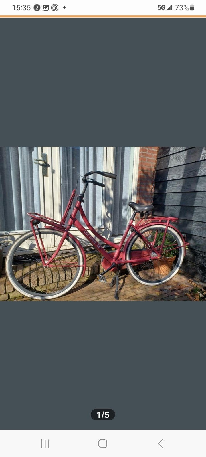 Cortina Meisjesfiets 28 inch weinig op gefietst, Ophalen of Verzenden, Zo goed als nieuw, 26 inch of meer, Versnellingen