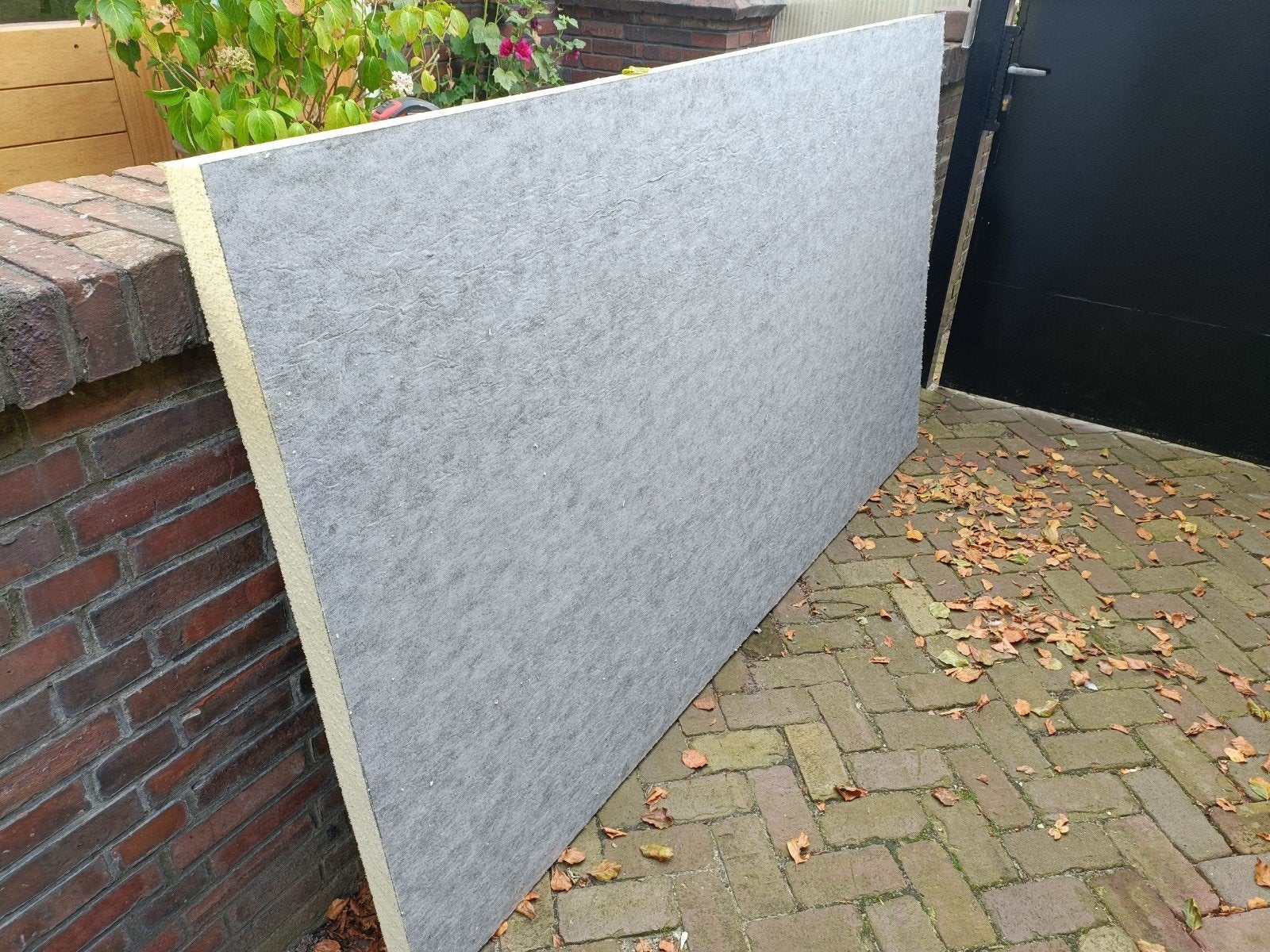 pir plaat bitumen cachering, Ophalen