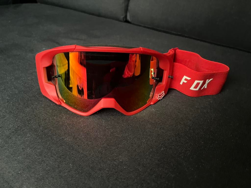 Fox motorcross bril zo goed als nieuw, Motoren, Ophalen of Verzenden, Tweedehands, Offroadhelm, Overige merken