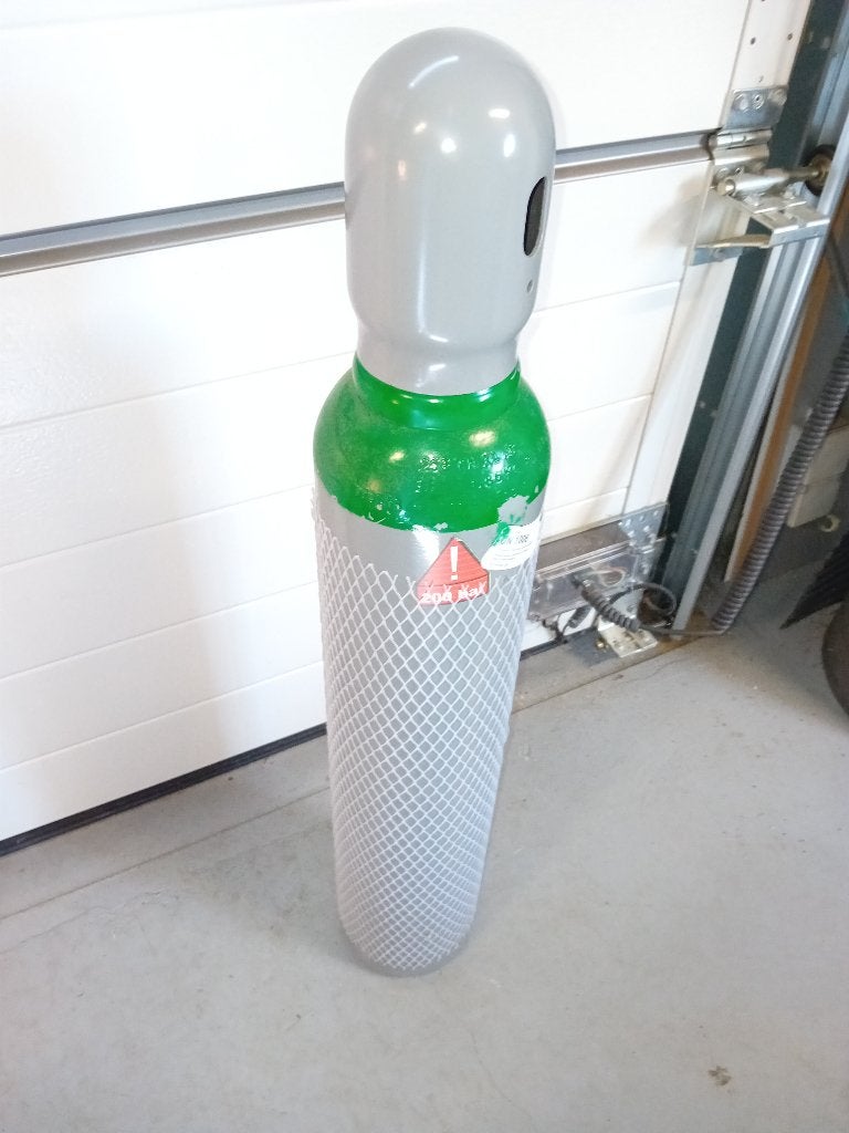 ARGON cilinder 8 liter gevuld 200bar Mig Mag TIG lassen, Ophalen, Nieuw, 250 ampère of meer, Overige typen