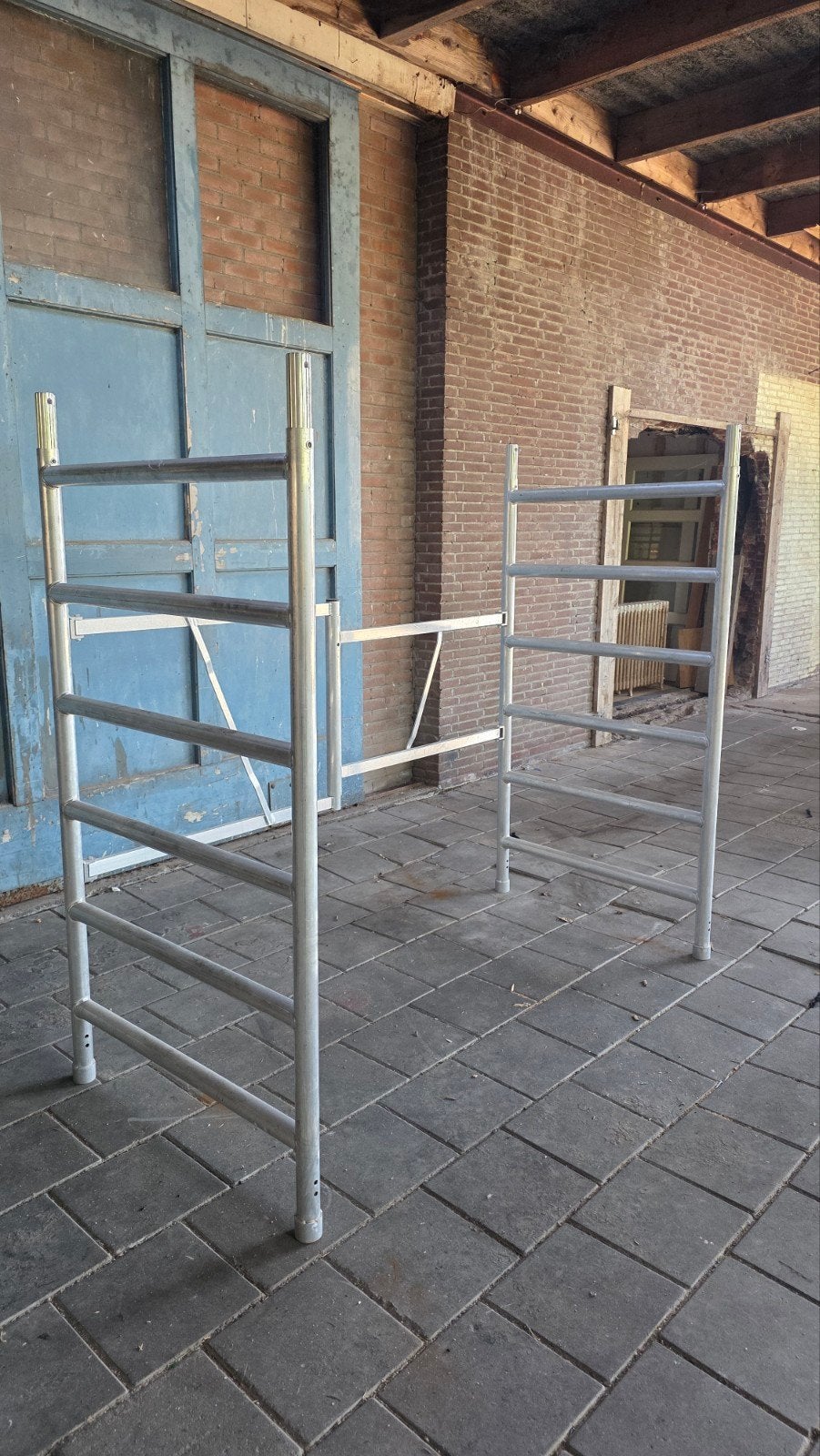 vouwframe Euroscaffold kamersteiger, Doe-het-zelf en Verbouw, Steigers, Ophalen, Rolsteiger of Kamersteiger, Minder dan 2 meter