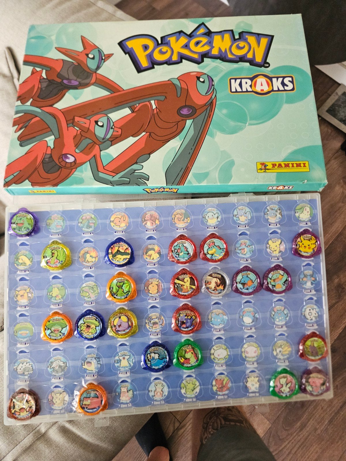 Pokémon Kraks Panini verzamelbox met 50+ Kraks, Ophalen of Verzenden, Gebruikt, Overige typen