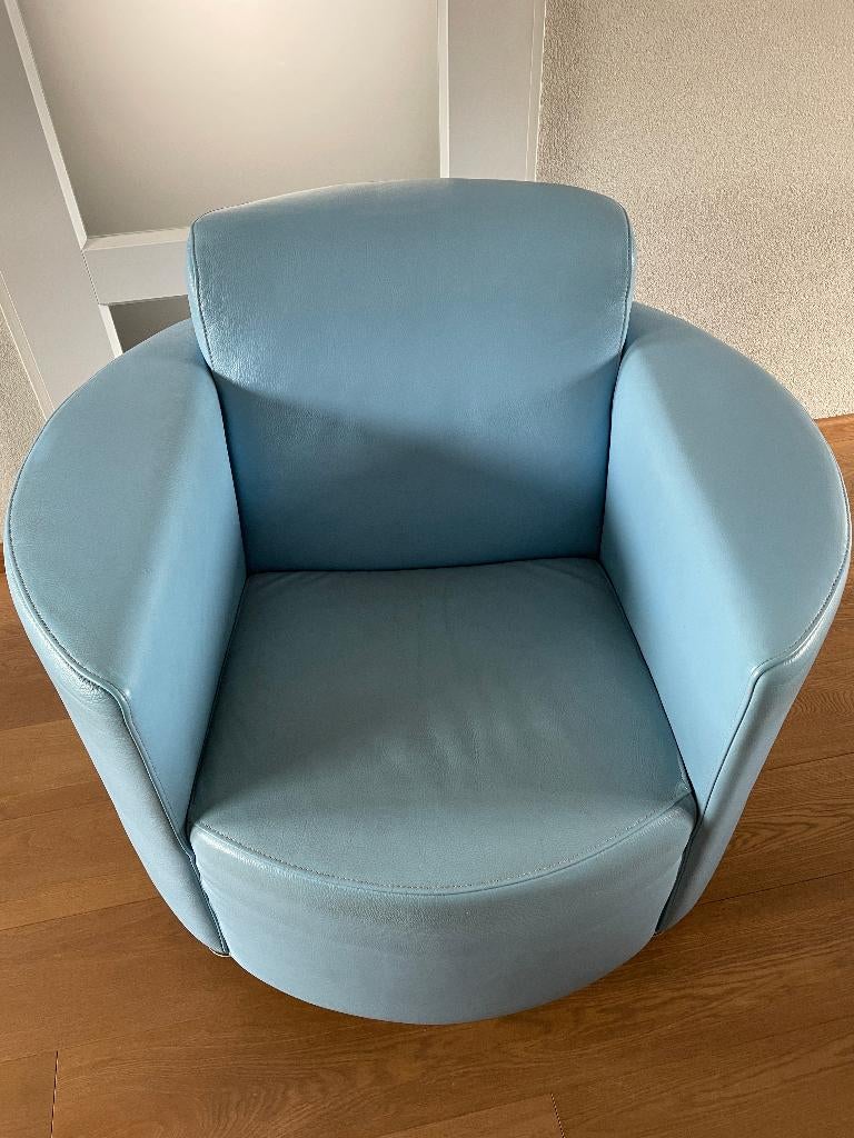 Fauteuil Montel, Huis en Inrichting, Fauteuils, Gebruikt, Leer, Overige materialen, 75 tot 100 cm, 75 tot 100 cm, Ophalen