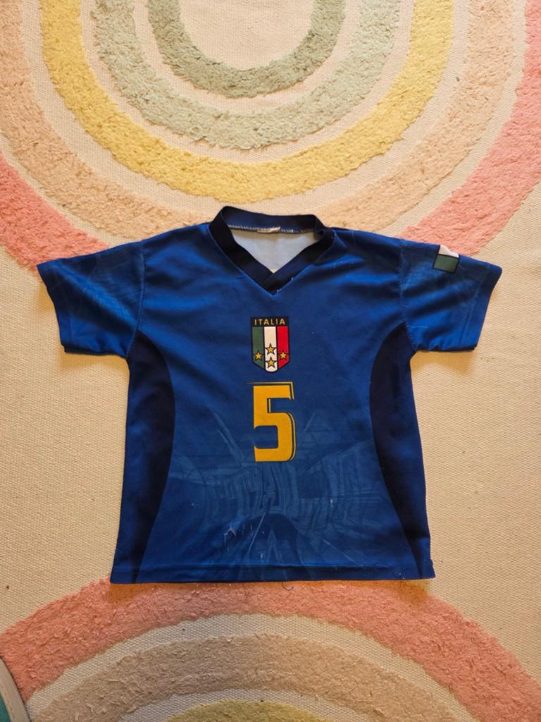 Voetbal shirt Italië Italia nummer 5 Cannavaro, Ophalen of Verzenden, Gebruikt, Jongen of Meisje, Shirt of Longsleeve