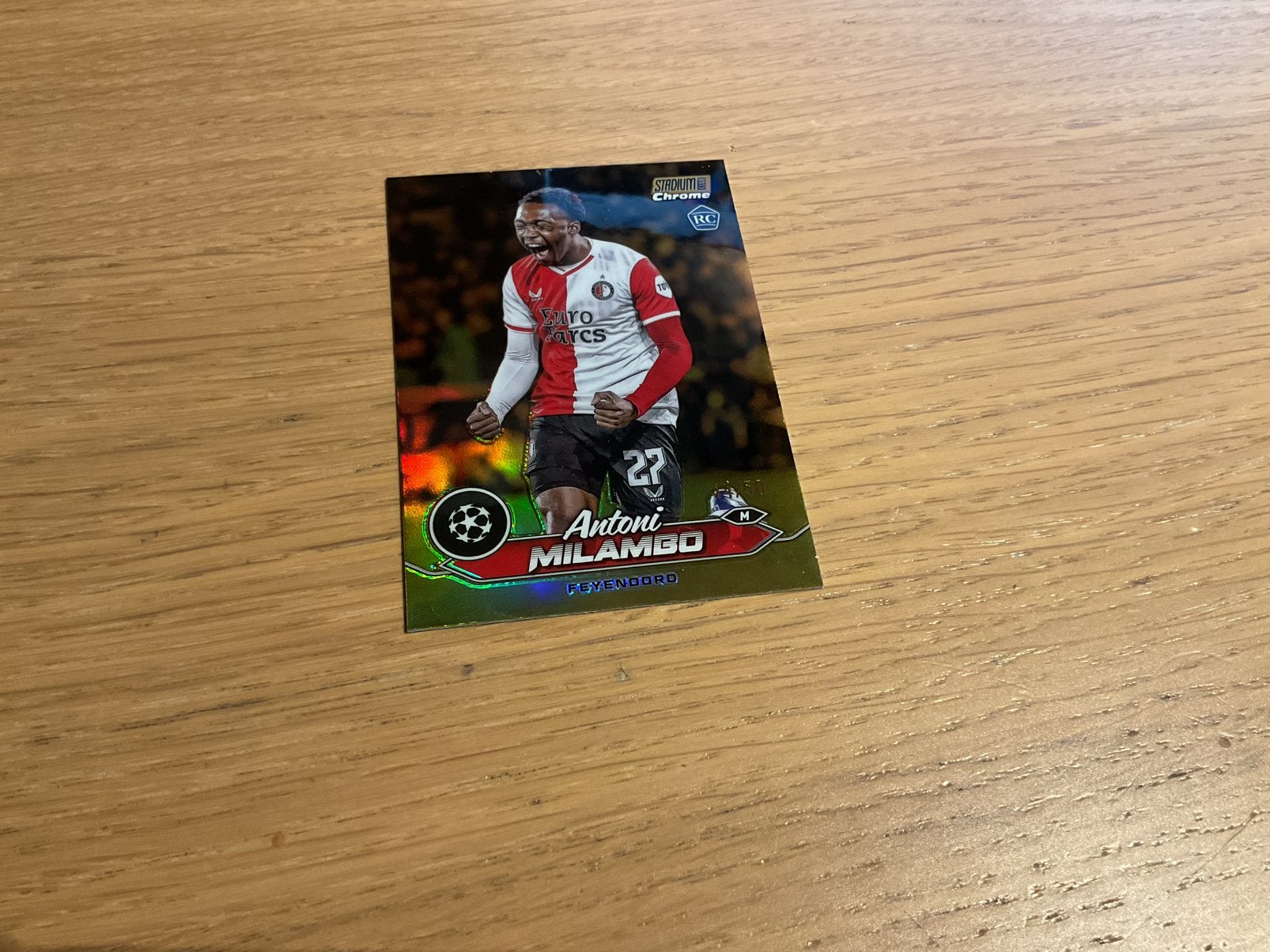 Milambo feyenoord topps kaart /50, Ophalen of Verzenden, Zo goed als nieuw, Feyenoord, Spelerskaart