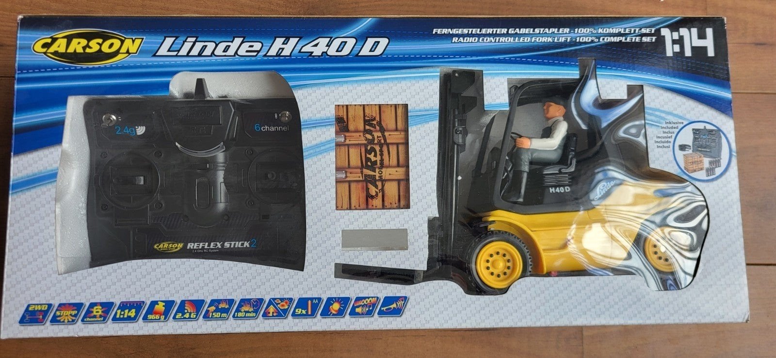 Carson Linde H40 D RC Vorkheftruck, Ophalen of Verzenden, Zo goed als nieuw, Overige schalen, Onderdeel