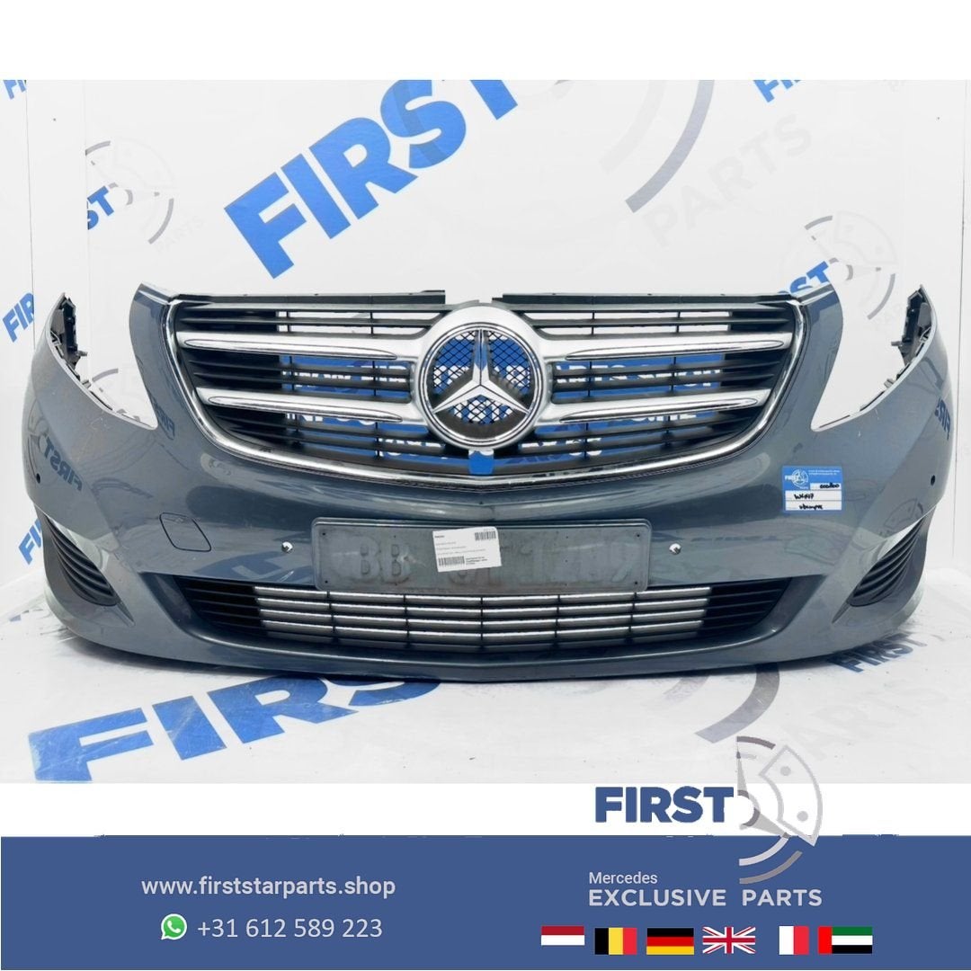 W447 BUMPER Mercedes V KLASSE / VITO VOORBUMPER COMPLEET ZWA, Gebruikt, -, Voor, Ophalen of Verzenden