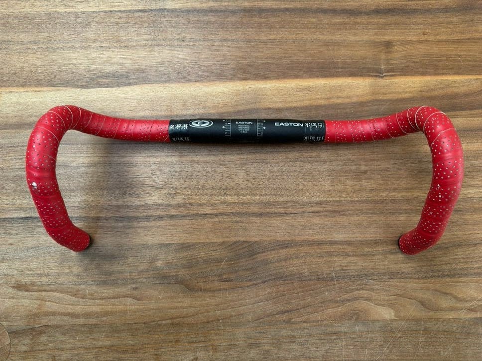 Easton racefiets stuur met Fizik stuurlint, Gebruikt, Stuur, Ophalen of Verzenden, Aluminium