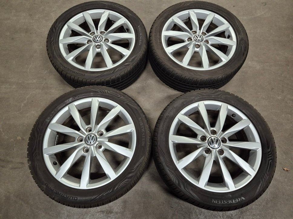Vw Golf 7 Dijon 17 inch velgen Vredestein all season banden, Ophalen, Gebruikt, Banden en Velgen, 17 inch