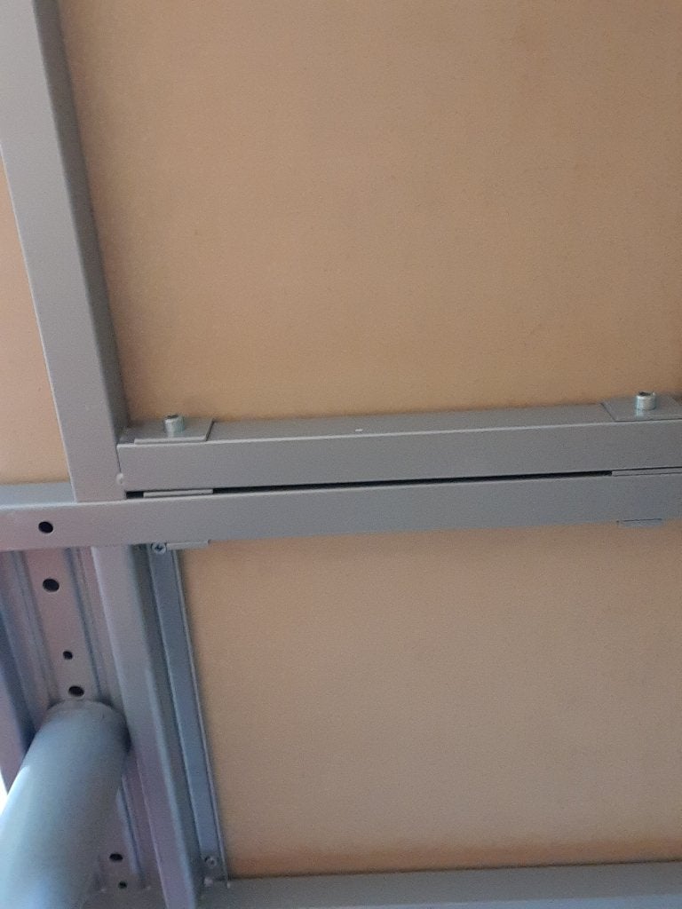 Hoekbureau Galant, Ophalen, Demontabel, 160 cm, Gebruikt