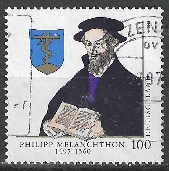 Duitsland 1997 - Yvert 1734 - Philipp Melanchthon  (ST), Verzenden, 1990 tot heden, Gestempeld
