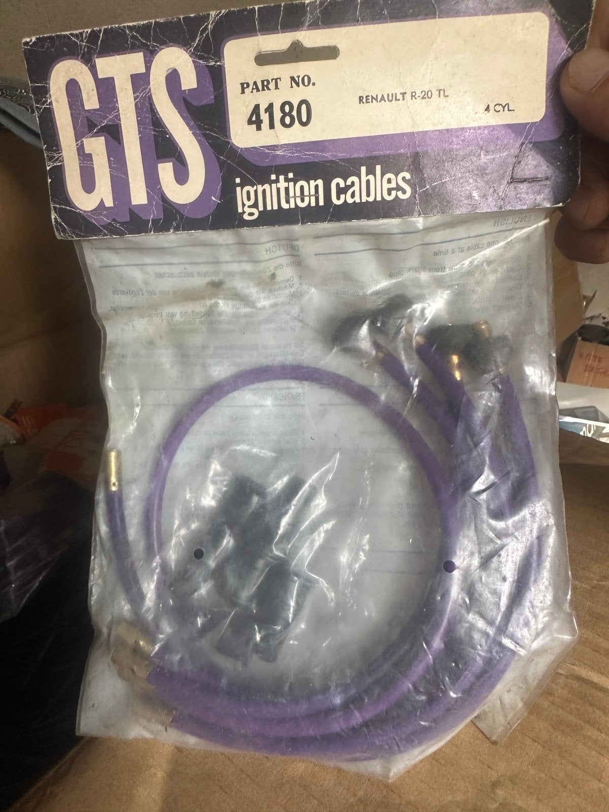 GTS 4180: Bougiekabels voor Renault 20/18 & Peugeot 505/604, Ophalen of Verzenden, Nieuw, Oldtimer onderdelen