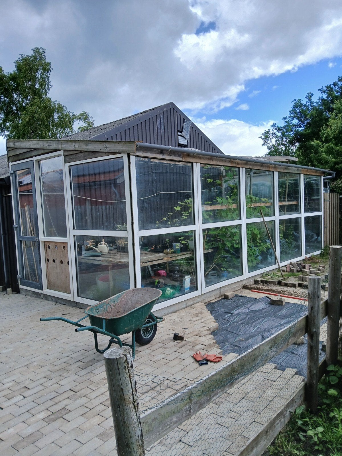 Ruime tuinkas/tuinkamer 7.40x3.40 met dubbelglas, Overige materialen, Gebruikt, Kweekkas, Ophalen of Verzenden