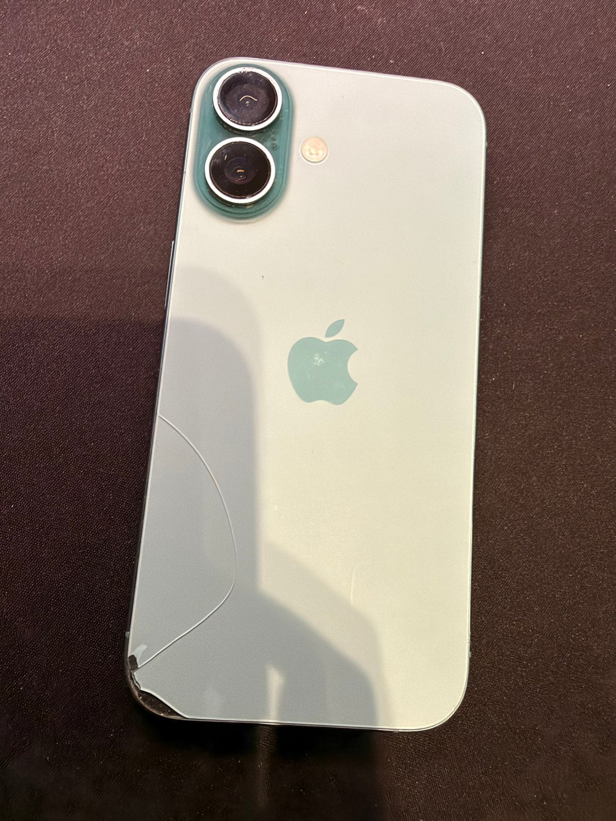 iPhone 16 Teal - Defect, Telecommunicatie, Ophalen of Verzenden, Niet werkend, Groen, IPhone 16