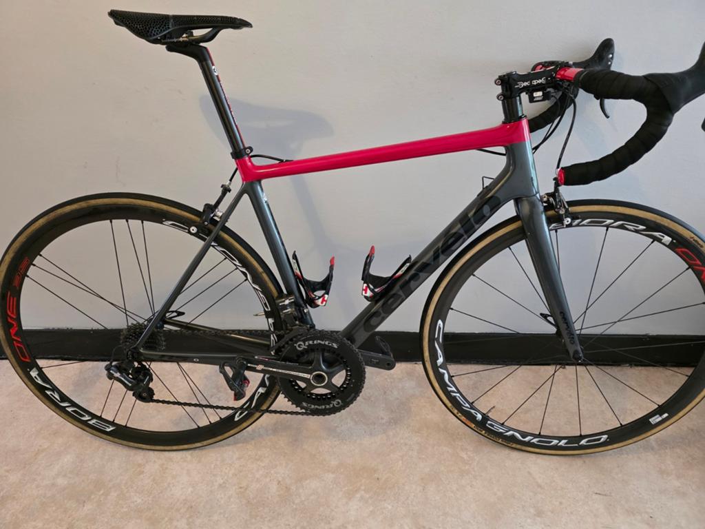 Cervélo R5 Racefiets -  Campagnolo Record,eps  Bora wiele, Overige merken, 28 inch, Carbon, Ophalen of Verzenden