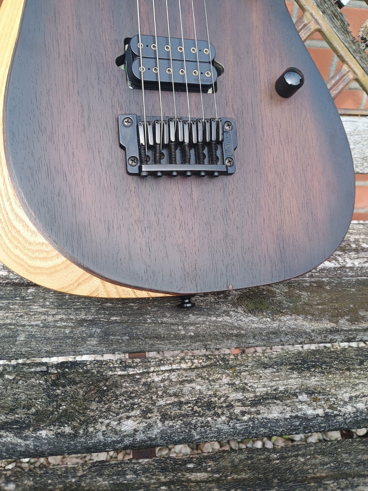 Ibanez RGDIX6MRW Iron Label, Charcoal Brown Burst Flat, Ophalen of Verzenden, Gebruikt, Solid body, Ibanez