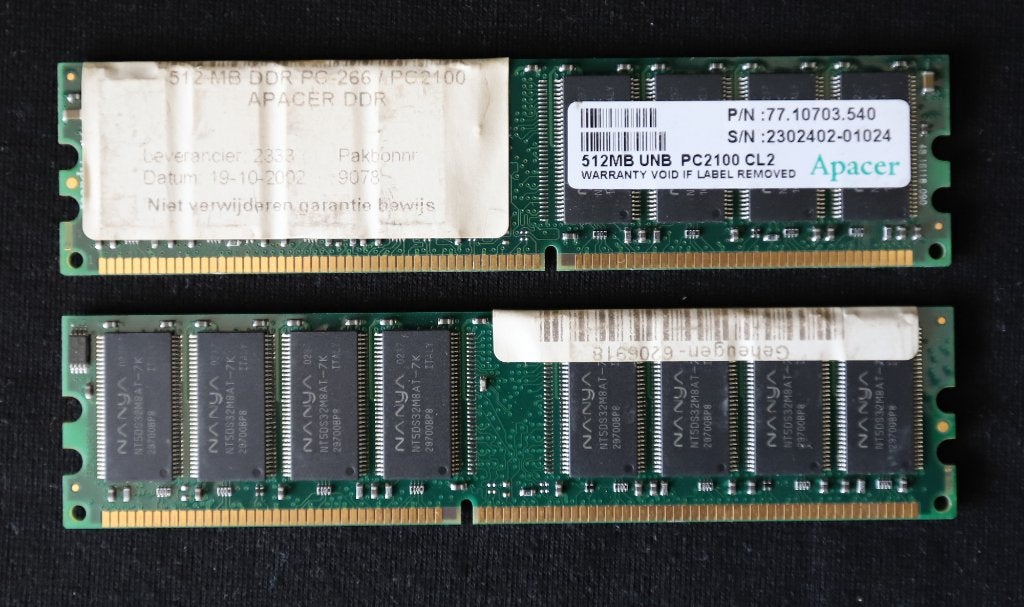 Werkgeheugen., Computers en Software, RAM geheugen, Ophalen, Gebruikt, Overige soorten, Desktop