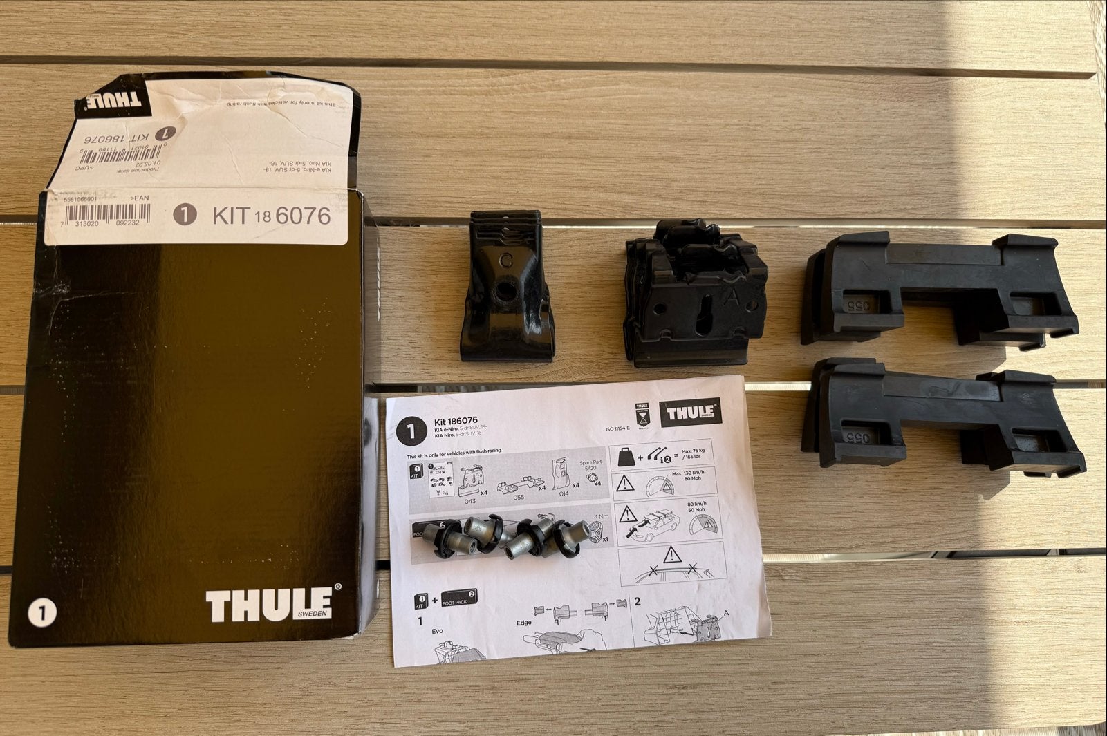 Thule Kit 186076 voor Kia Niro - Dakdrager Montagekit, Ophalen of Verzenden, Zo goed als nieuw